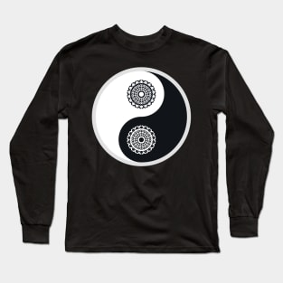 Ying Yang The Symbol Of Peace That Balance The Nature Long Sleeve T-Shirt